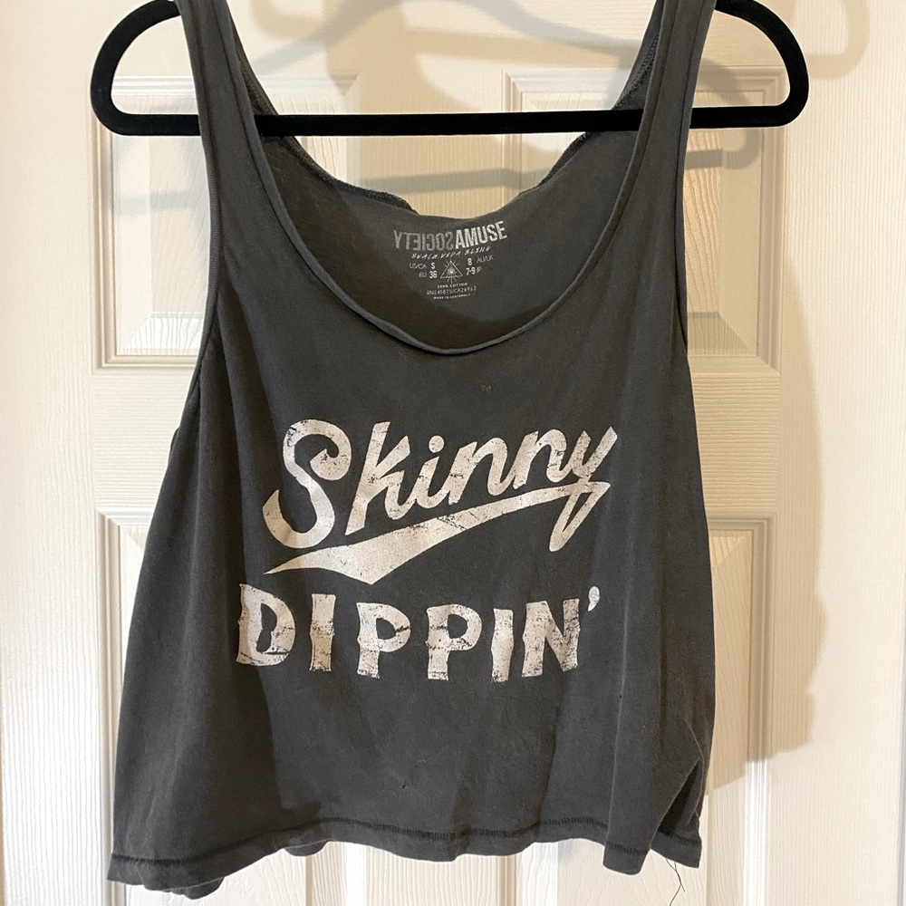 Skinny Dippin Crop Tank Top
